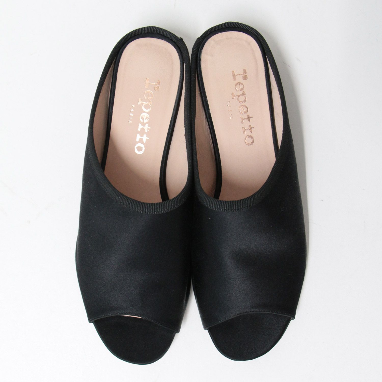 Repetto レペット サンダル オープントゥ オープンバック シルク