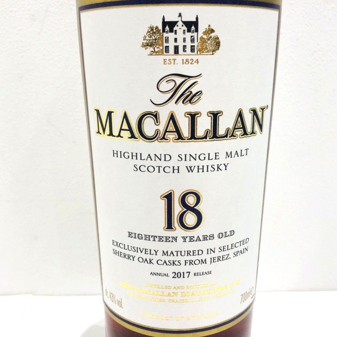 ▽The MACALLAN マッカラン 18年 シェリーオークカスク 2017