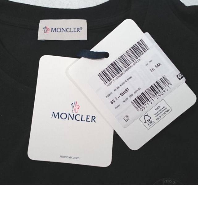 ○新品/正規品○ MONCLER トリプル ロゴ Tシャツ/スパンコール