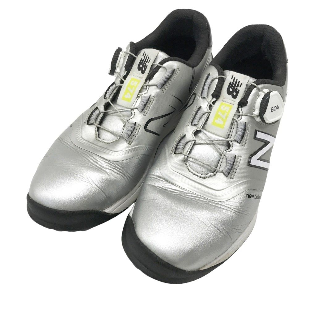 NEW BALANCE ニューバランス ゴルフシューズ BOA シルバー系 26