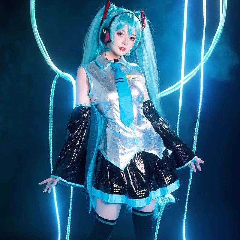 初音ミク コスプレ 衣装ウイッグ Miku コスプレ衣装 レーシングカー服 コスチューム 変身 仮装 変装 Cosplay 文化祭 学園祭 ハロウィン クリスマス 誕生日 忘年会 学園祭