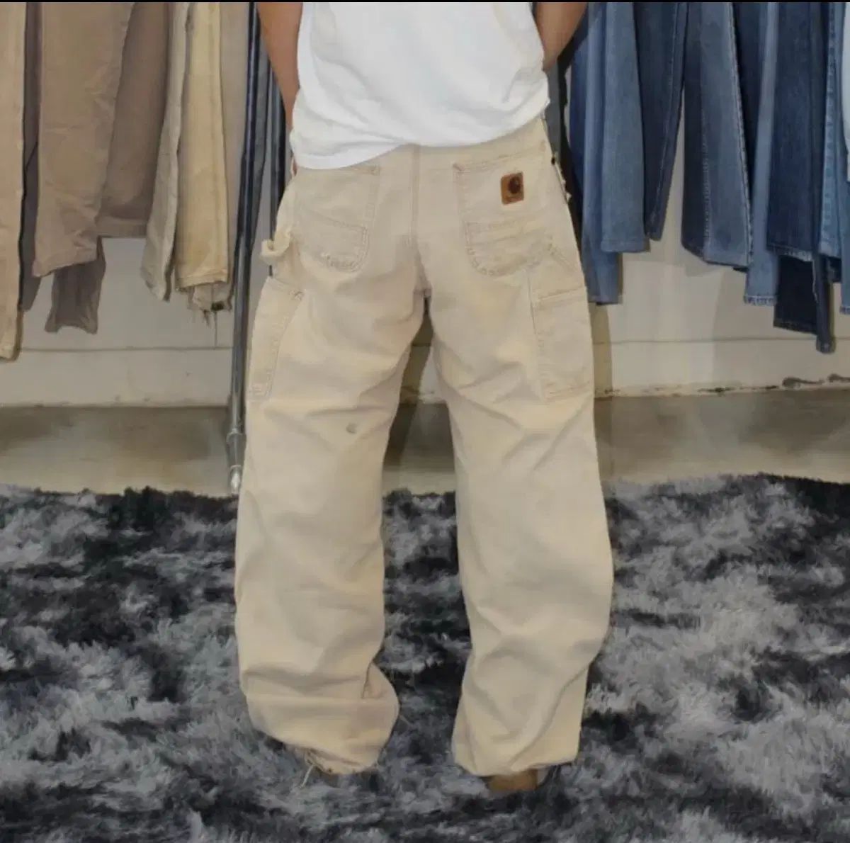 00s usa Carhartt カーハート ワークパンツ B11 ー BRN 33