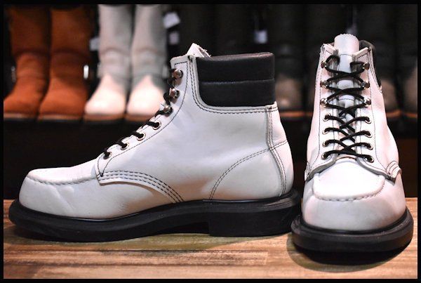 6.5E 良品 18年】レッドウィング 8808 スーパーソール 白