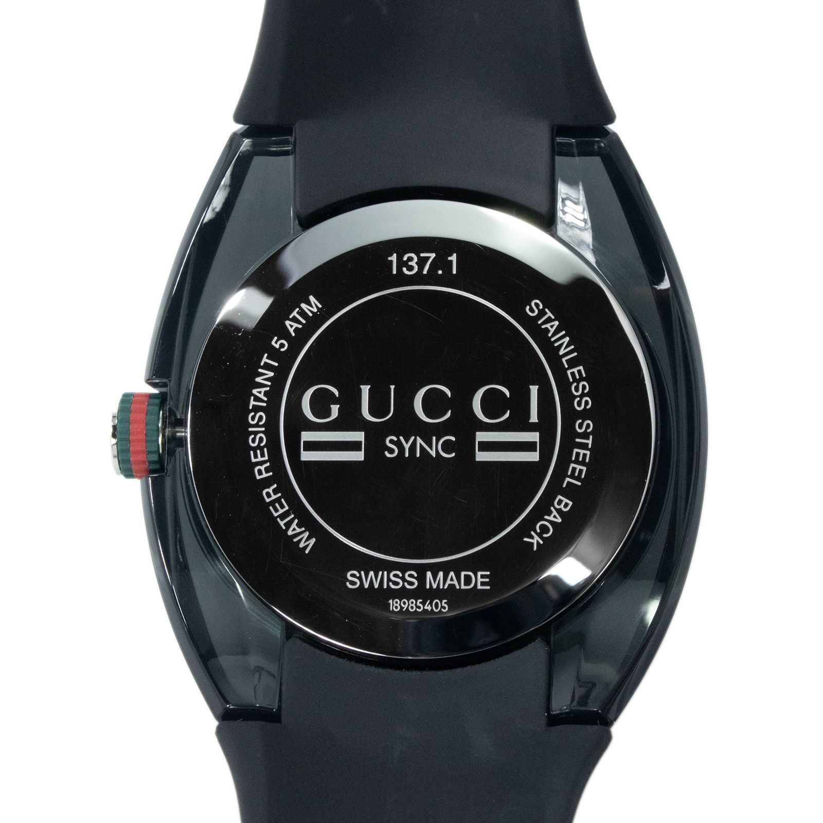 グッチ SYNC 腕時計 黒 メンズ シェリーライン GUCCI グッチ 腕時計 時計 グッチ時計 グッチ腕時計 シンク SYNC