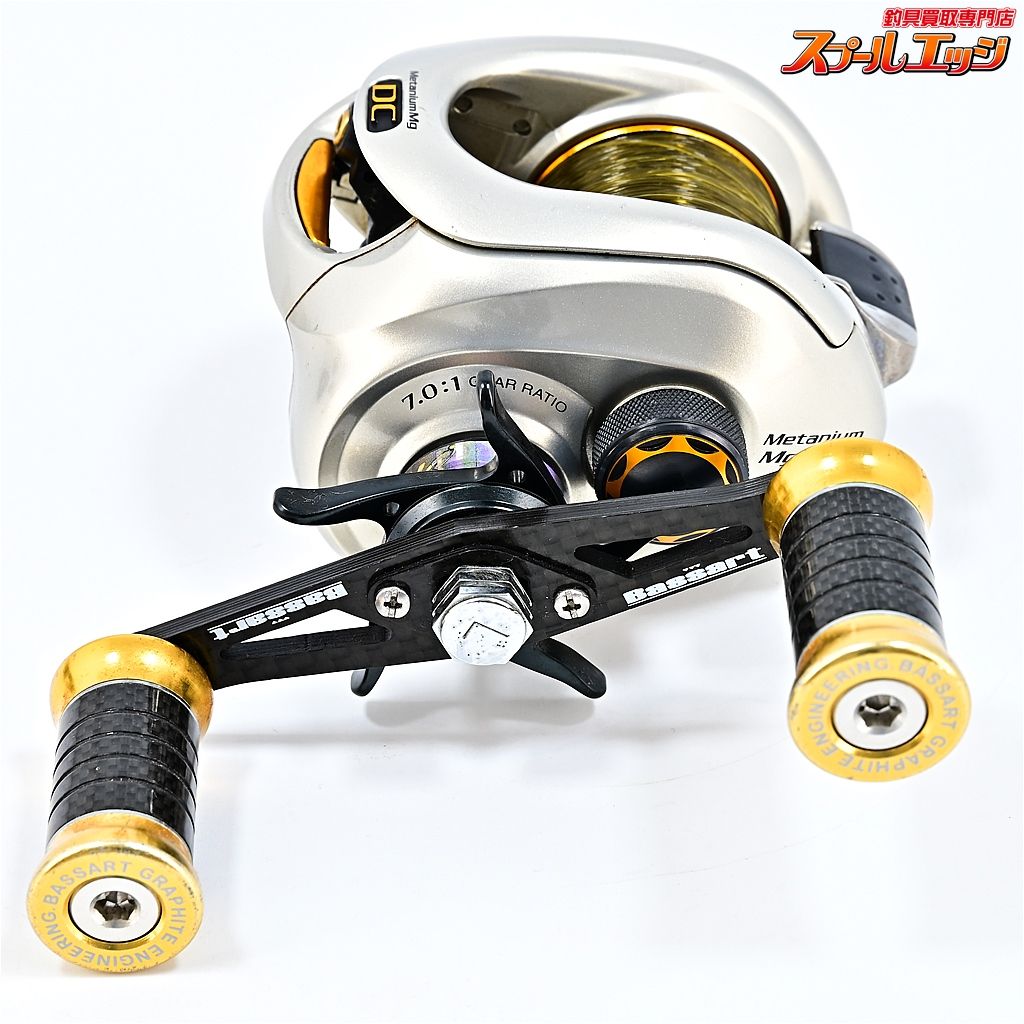 シマノ　08 メタニウムMG DC 7 バサートハンドル付 【シマノ】 08メタニウム Mg DC7 バサート85mmカスタムハンドル