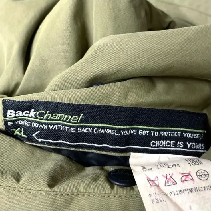 【美品】Back Channel MA-1 リバーシブルL 大きいサイズ Back Channel バックチャンネル リバーシブル MA-1 ジャケット XL