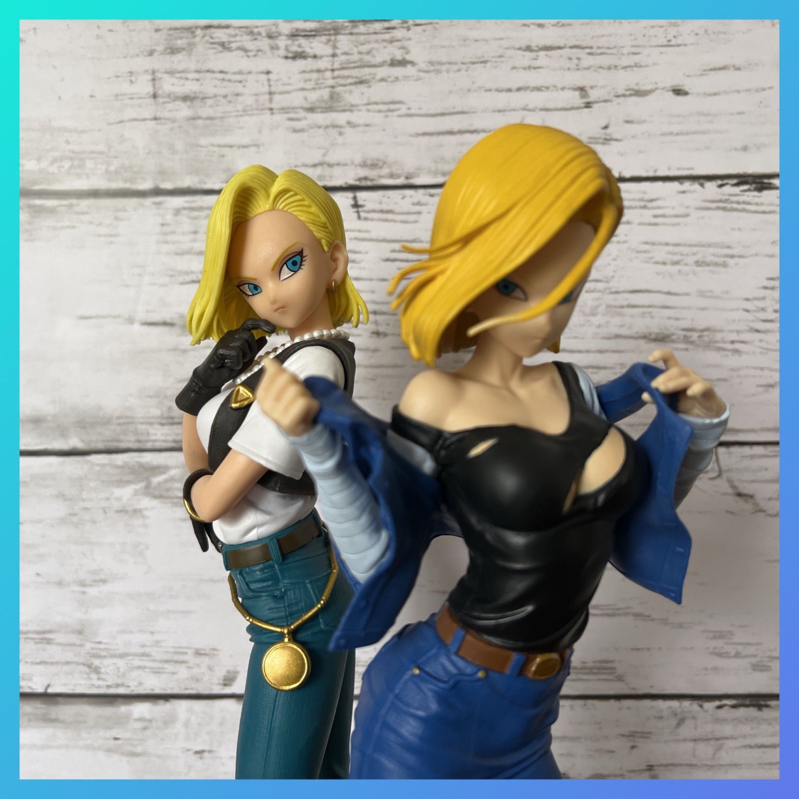 日本製新品GLITTER GLAMOURS ドラゴンボール 人造人間18号 ノーマルカラー&レアカラー 2種セット Android no.18 フィギュア 非売品 その他