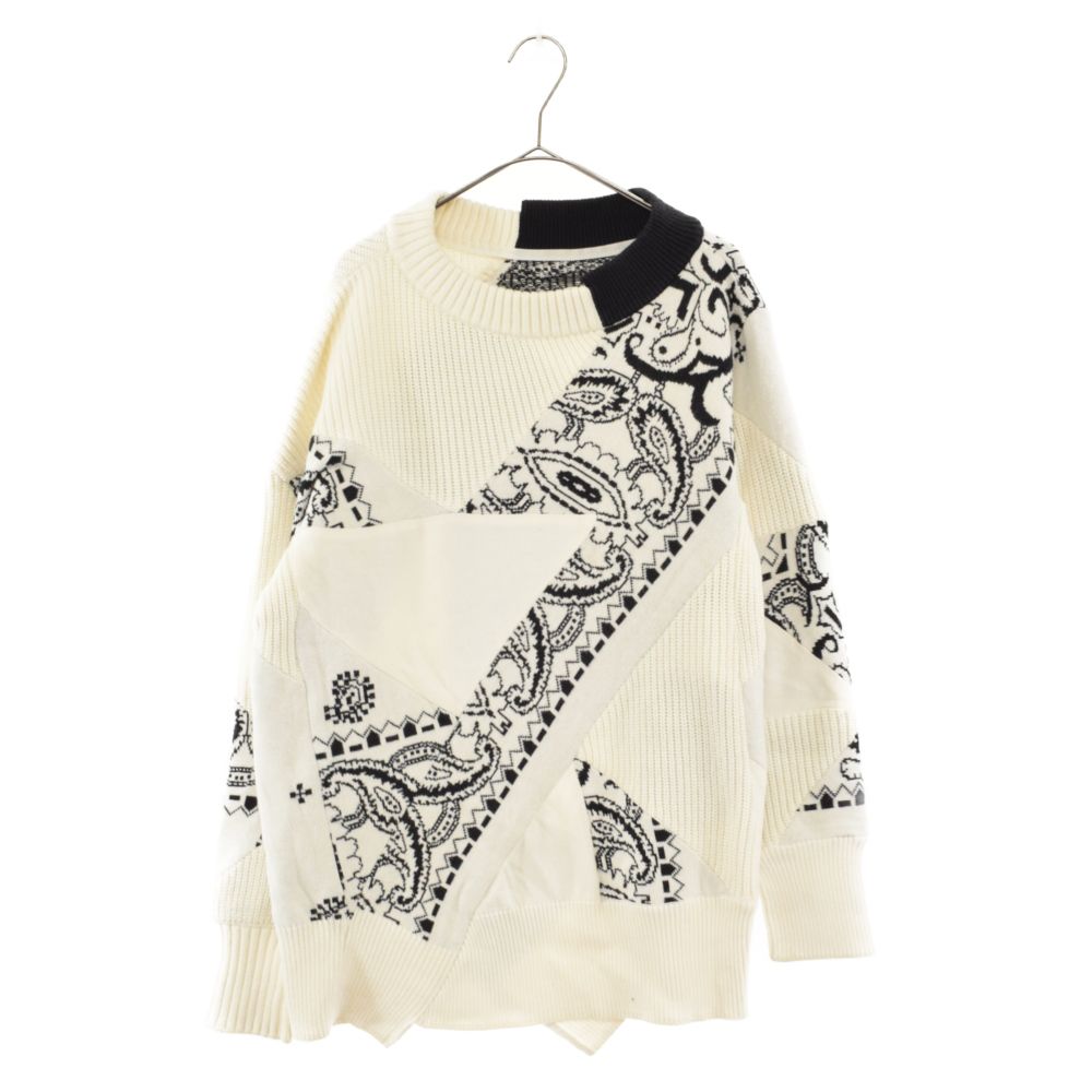 Sacai (サカイ) 21SS Archive Print Knit Pullover ペイズリー