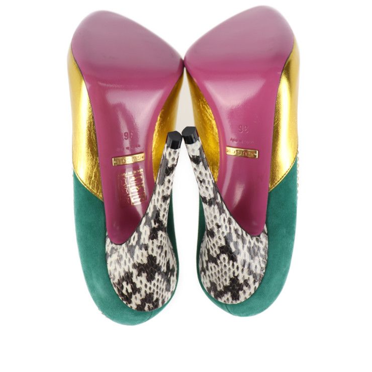 GUCCI　パンプス 国内発送☆GUCCI】グッチ ブロンディ ミッドヒール パンプス