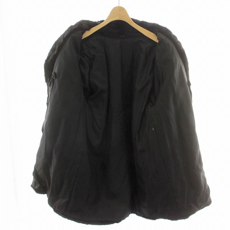 ファーコート ミドル ハーフ ミンクファー リアルファー 毛皮 総