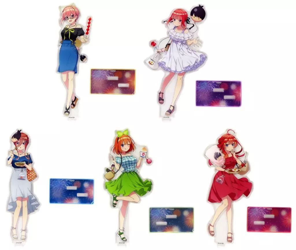 中古】アクリルスタンド・アクリルパネル 全5種セット クリアスタンド