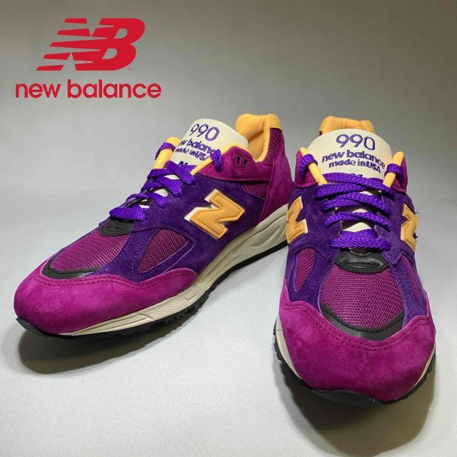 28cmのみとなりました！ MADE IN USA New Balance M990V2 M990 PY2 ニューバランス 990 New  balance USA レアモデル レカラー! (1506) - メルカリ