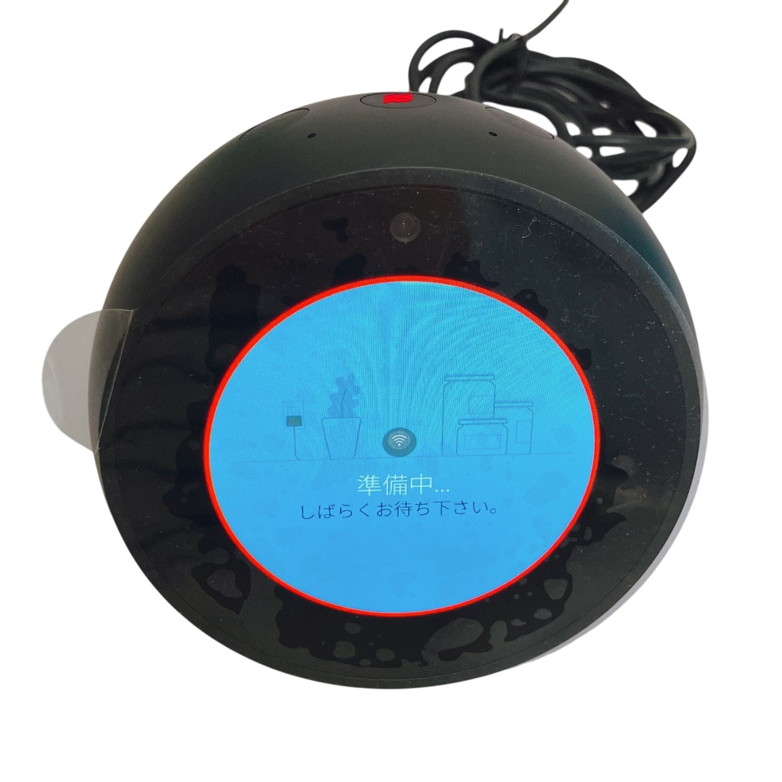 【新品未開封】Amazon Echo Spot ブラック　保護フィルム付き 未使用の保護フィルム1枚付き】 Amazon echo spot ブラック【超美品】 Echo