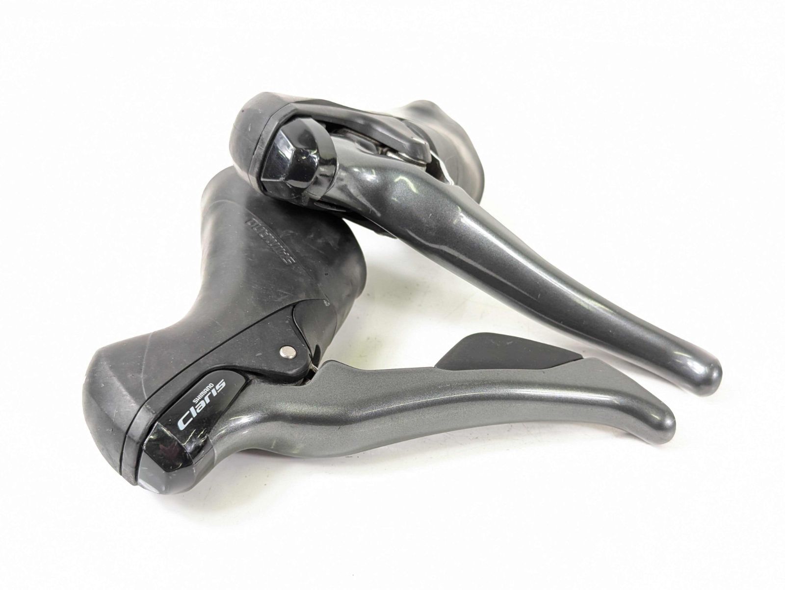並品 Shimano シマノ Claris ST R2000 2x8s STIレバー ST250413BA