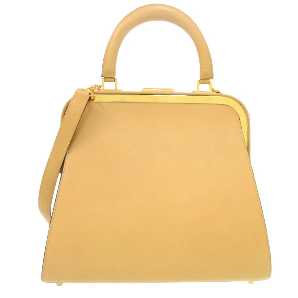 美品 クリスチャン ディオール ヴィンテージ レザー ベージュ