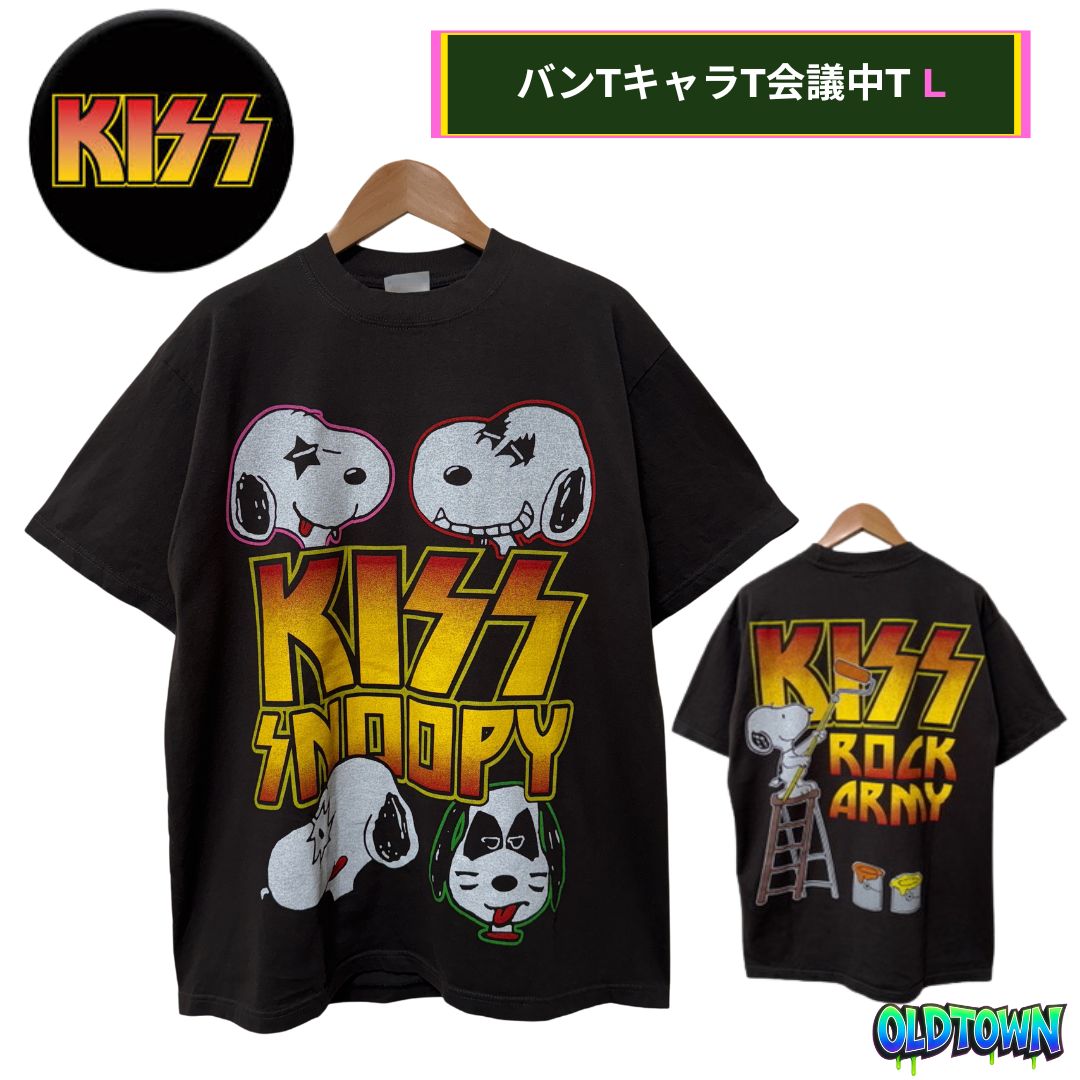 KISS キッス SNOOPY ハードロック tシャツ L KISSキッスジーンシモンズ リンガーTシャツ（M）スヌーピー