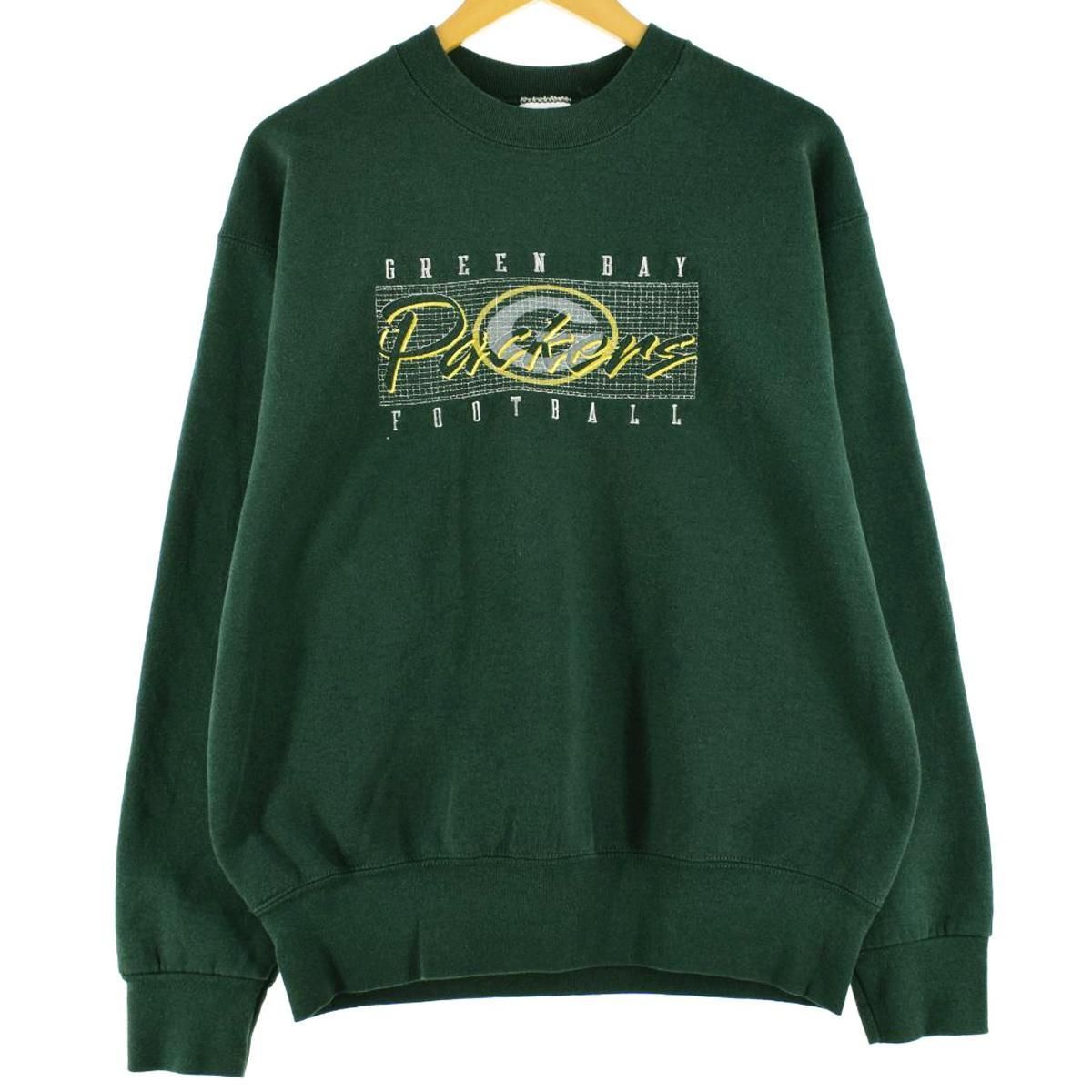 古着 PROPLAYER NFL GREEN BAY PACKERS グリーンベイパッカーズ スウェットシャツ トレーナー USA製 メンズL /eaa300996/eaa300996