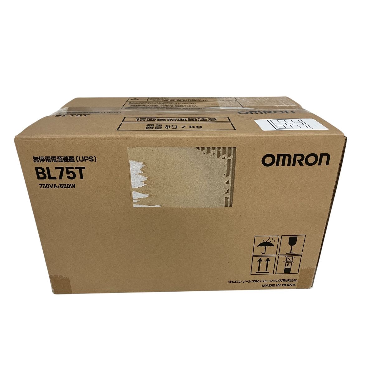 OMRON BL75T オムロン 無停電電源装置 USP本体 750VA 680W リチウムイオン S10032366