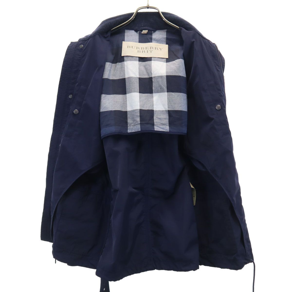 BURBERRY BRIT バーバリーブリット ジャケット S ネイビー エルボー
