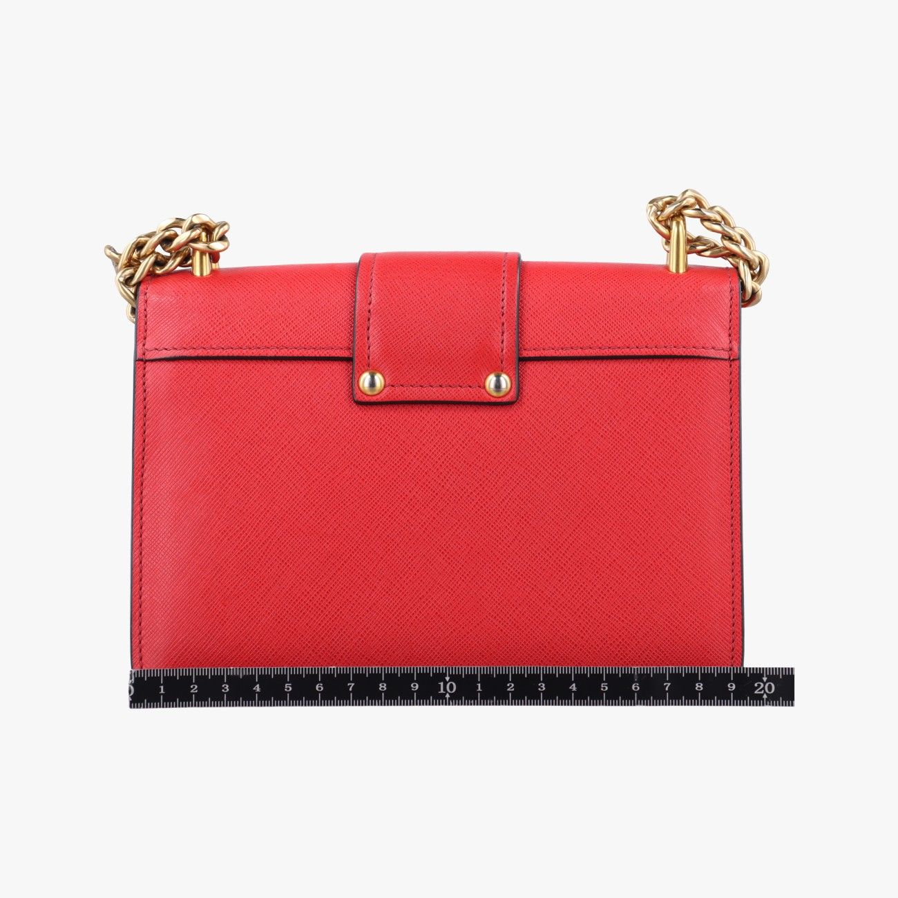 PRADA サフィアーノ レッド PRADA サフィアーノレザー ラウンド