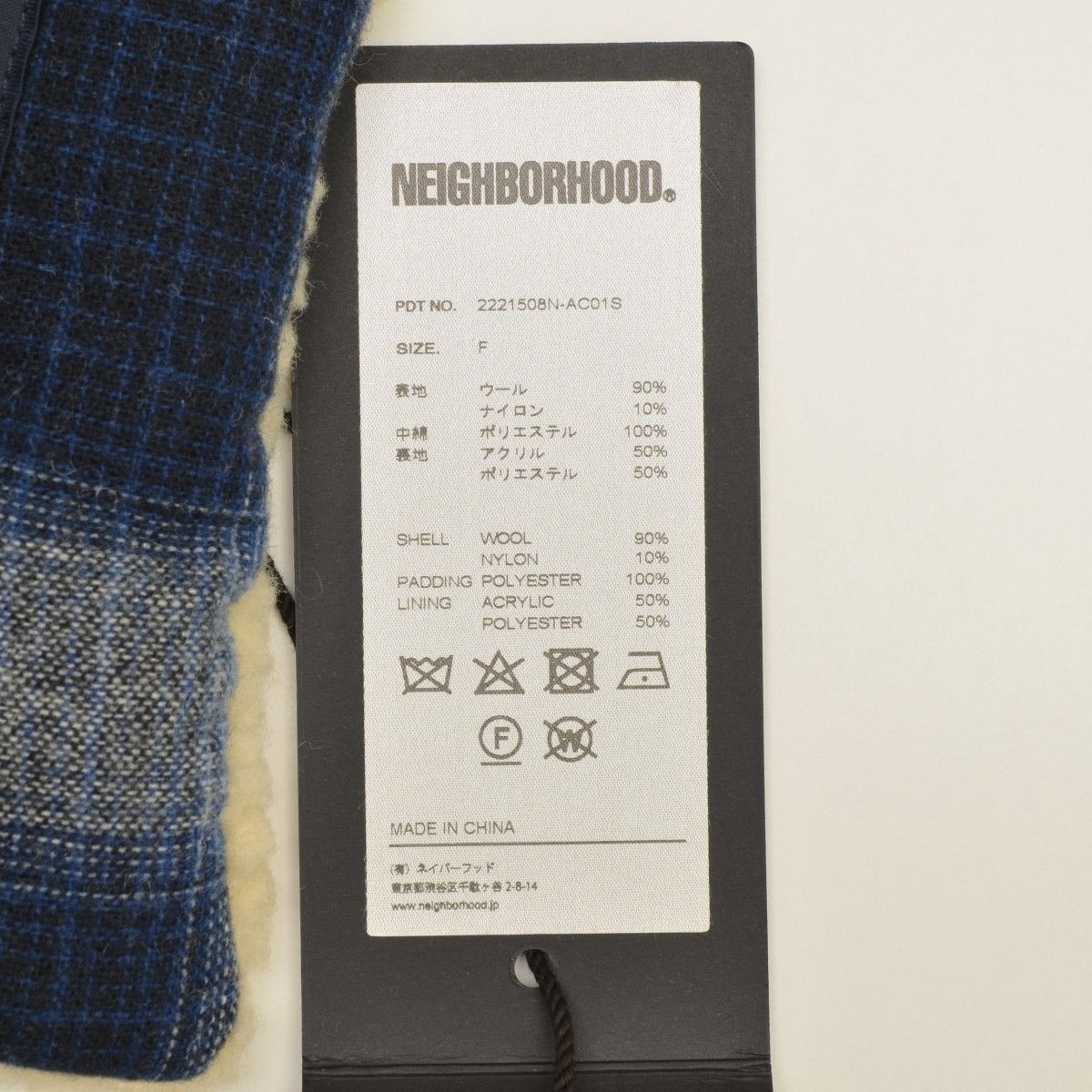 NEIGHBORHOOD×PENDLETON】22AW 2221508N-AC01S PENDLETON . CHECK BOA