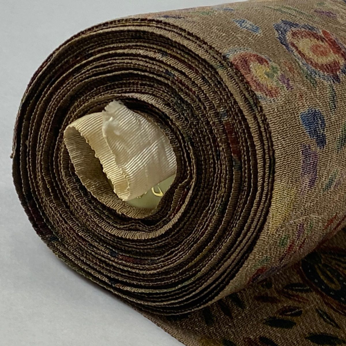 茶色 正絹