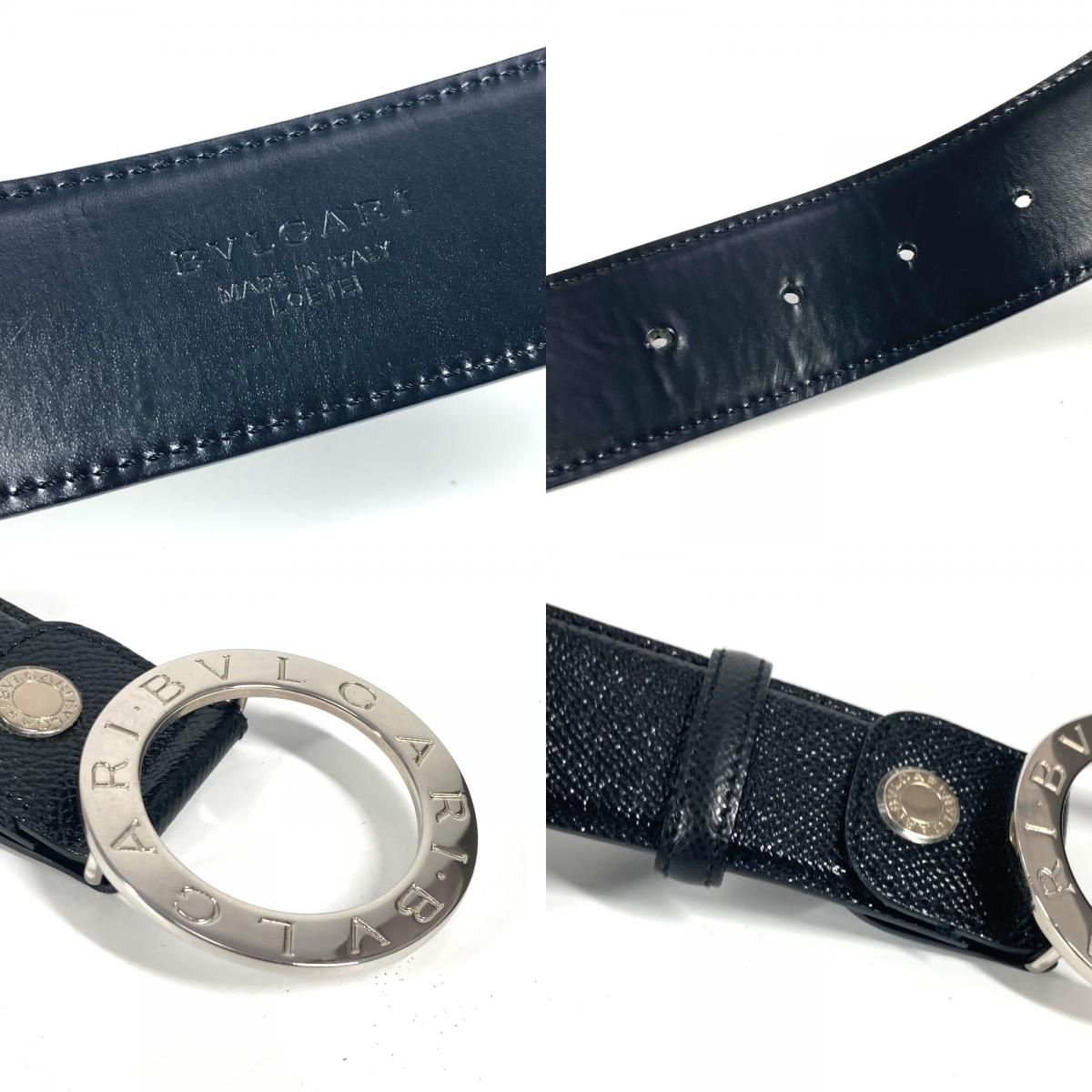 BVLGARI ブルガリ ベルト サークルロゴ ブルガリブルガリ レザー