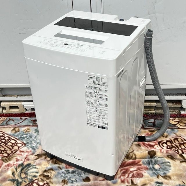 送料無料!! 全自動電気洗濯機 【中古】動作保証 アイリスオーヤマ ITW-70A01-W 7.0kg 2024年製 ホワイト 063003 B/20909