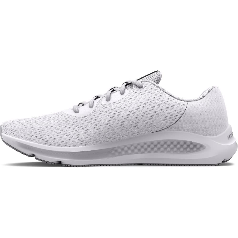 UA Charged Pursuit 3 [White / White / Black] [M (M) Medium]