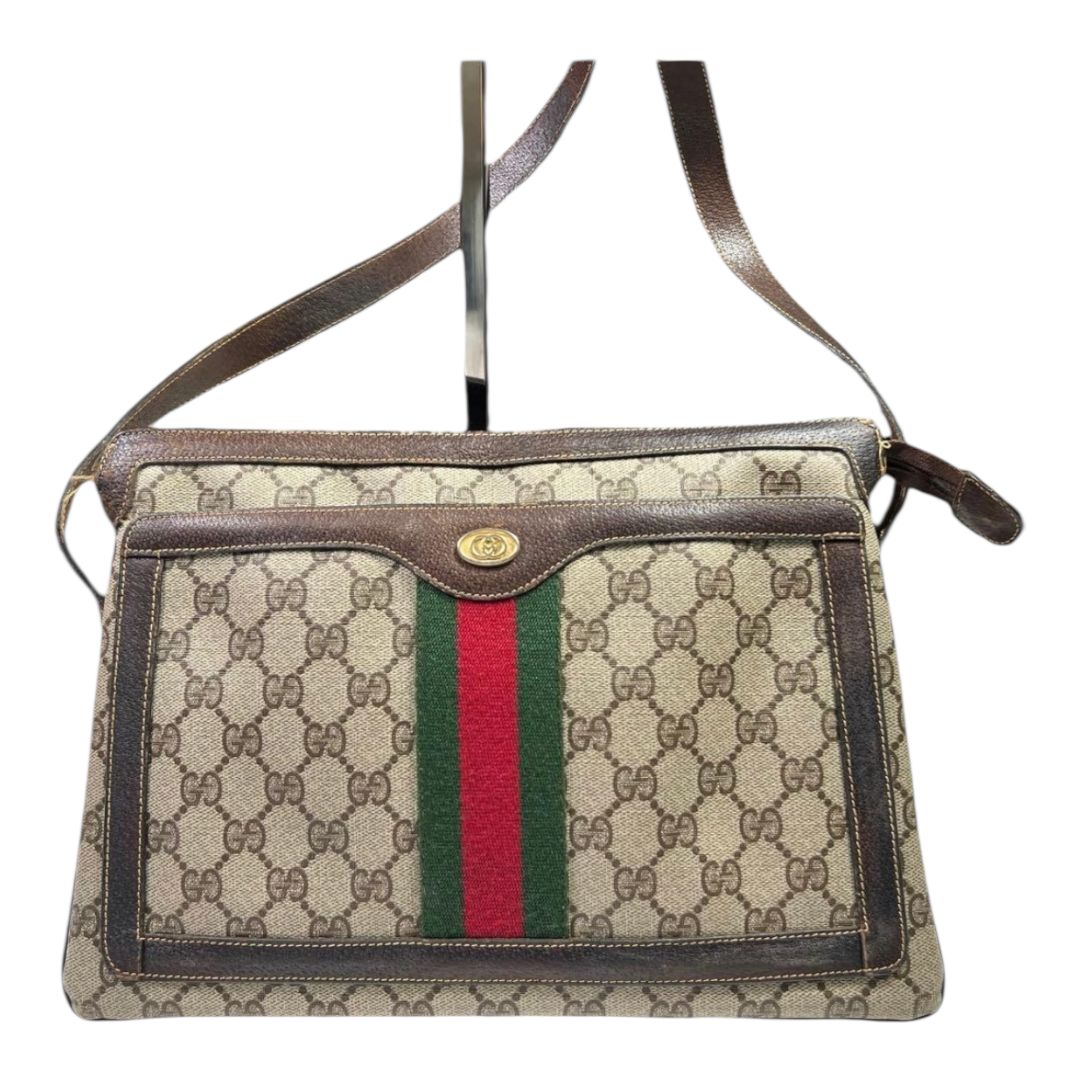 GUCCI グッチ ショルダーバッグ シェリーライン GG柄 メンズ レディース ユニセックス PVCレザー
