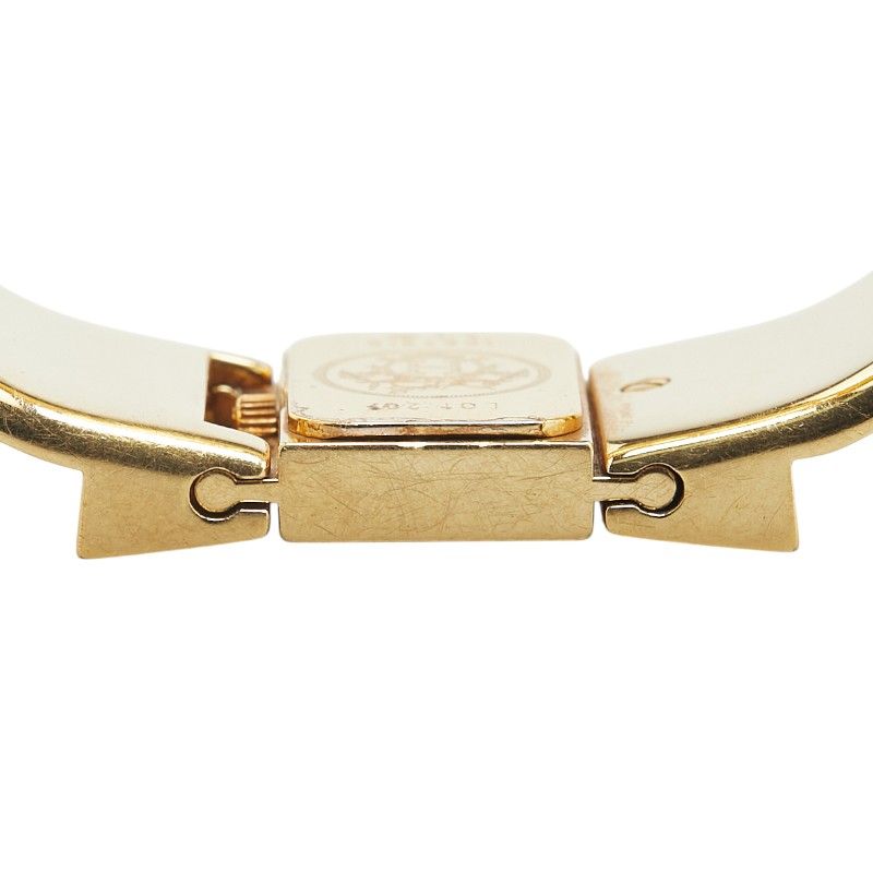 エルメス ロケ バングルウォッチ L01.201 ゴールド レッド ステンレス