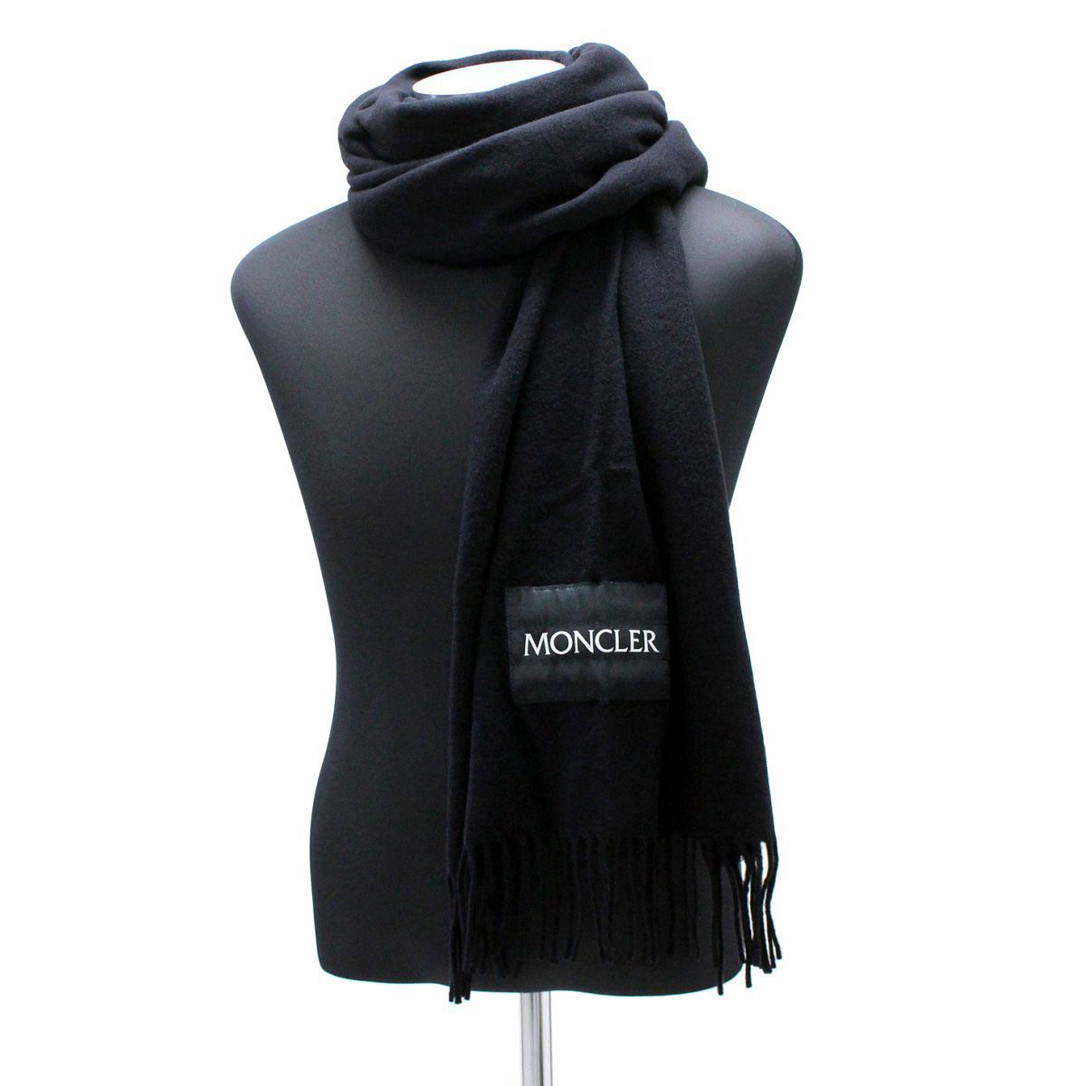 126 MONCLER モンクレール 3C00019 A0152 ブラック マフラー SCIARPA