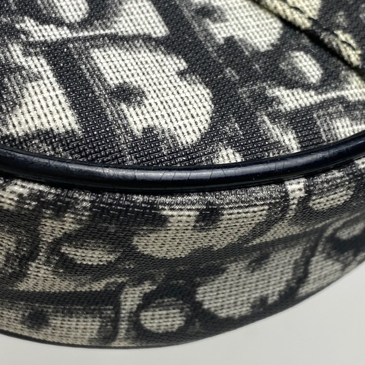 ディオール　ポーチ　ハンドバッグ クリスチャンディオール Christian Dior トロッター柄 サドル