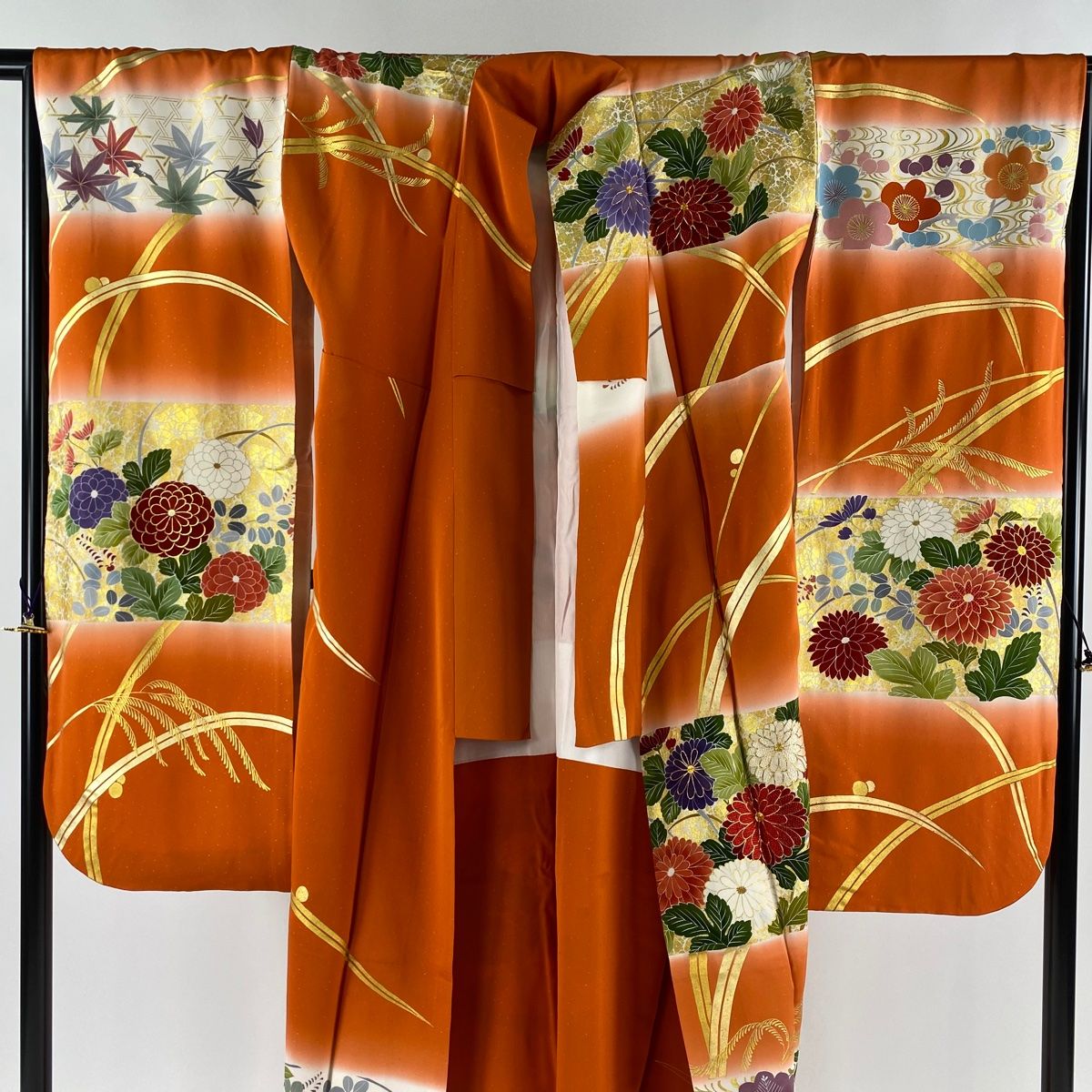 20457 振袖6点セット 松竹梅 扇子松 トール 金駒刺繍 宝尽くし 吉澤