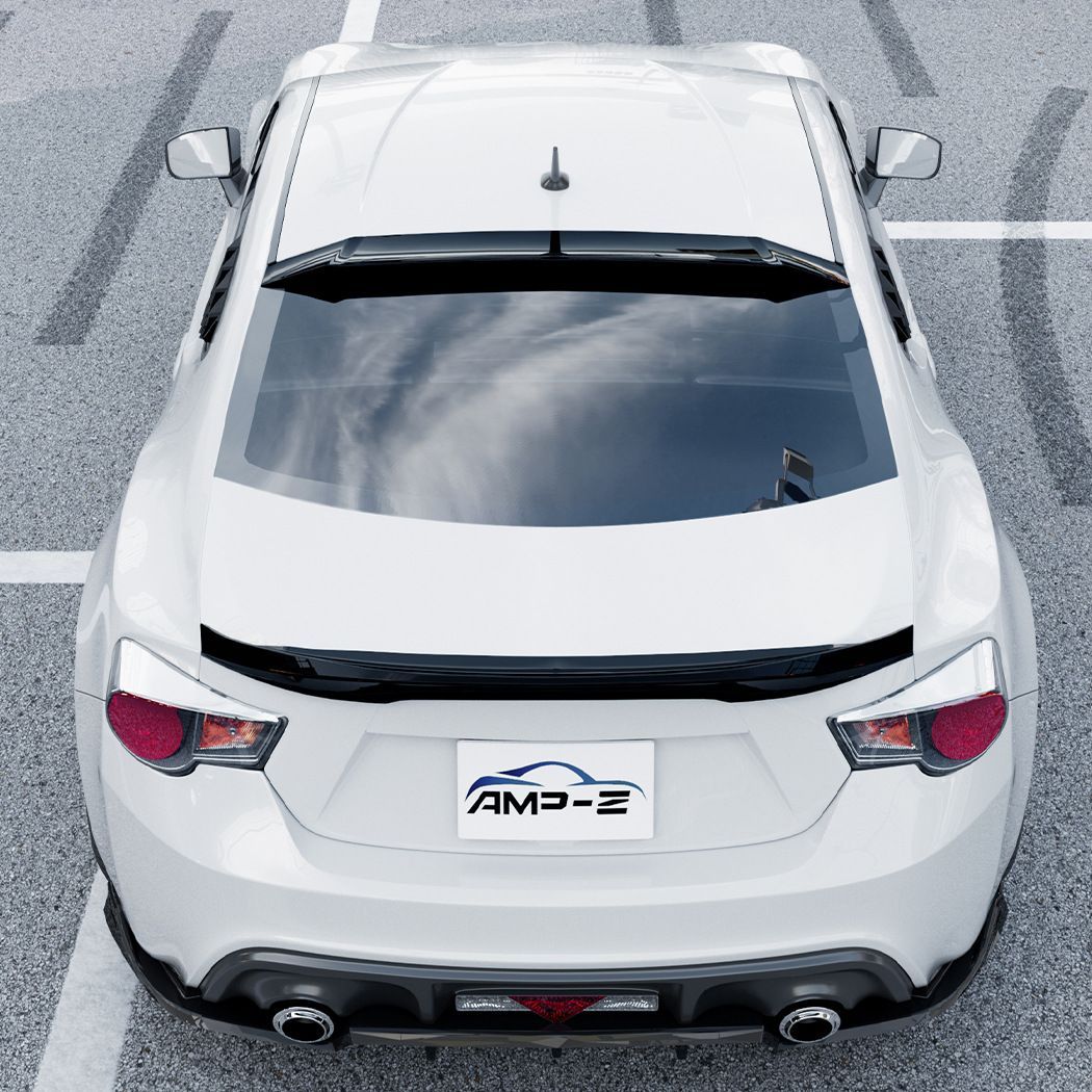 Subaru BRZ | Toyota GT86 | Scion FR-S 2013-2020 トップウィング リアスポイラー エアロパーツ ABS製 ピアノブラック|カーボン調