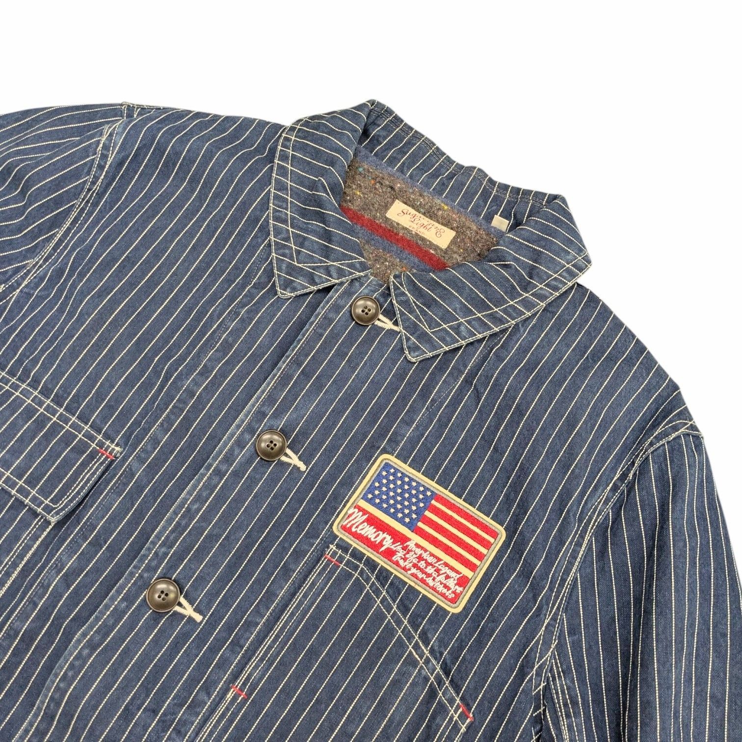 SUGAR CANE シュガーケーン SC13444 PINSTRIPE DENIM WORK JACKET