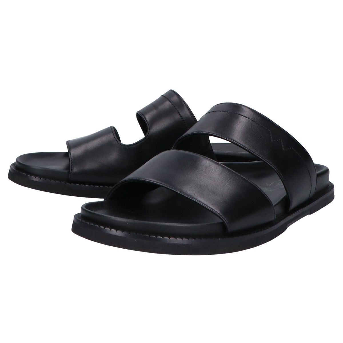 J.M. WESTON ジェイエムウエストン 956 レザー ダブルV アナトミカルミュール ブラックソフトカーフ 7