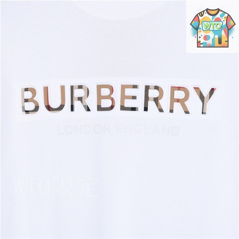BURBERRY 半袖Tシャツ エンブレムデザイン 今日特価】BURBERRY 2025SS Premium Embroidered T - Shirt