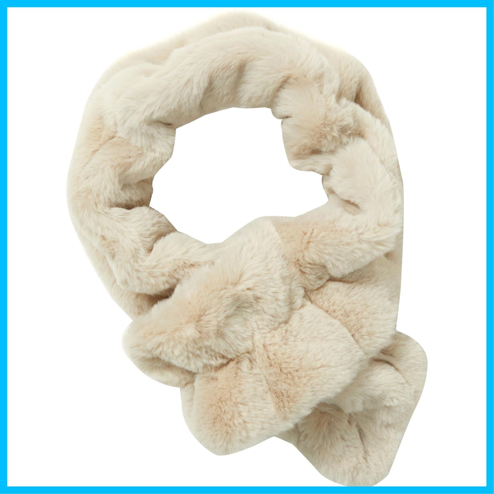 数量 マフラー レディース フェイクファー ネックウォーマー 柔らかい 洗える 防寒 ムーンバット 通すだけ シャーリング 24 906 76176