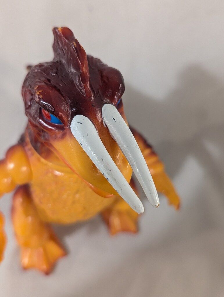 マルサン 復刻 ウルトラ怪獣シリーズ ドランゴ(オレンジ成型/黄&茶塗装 