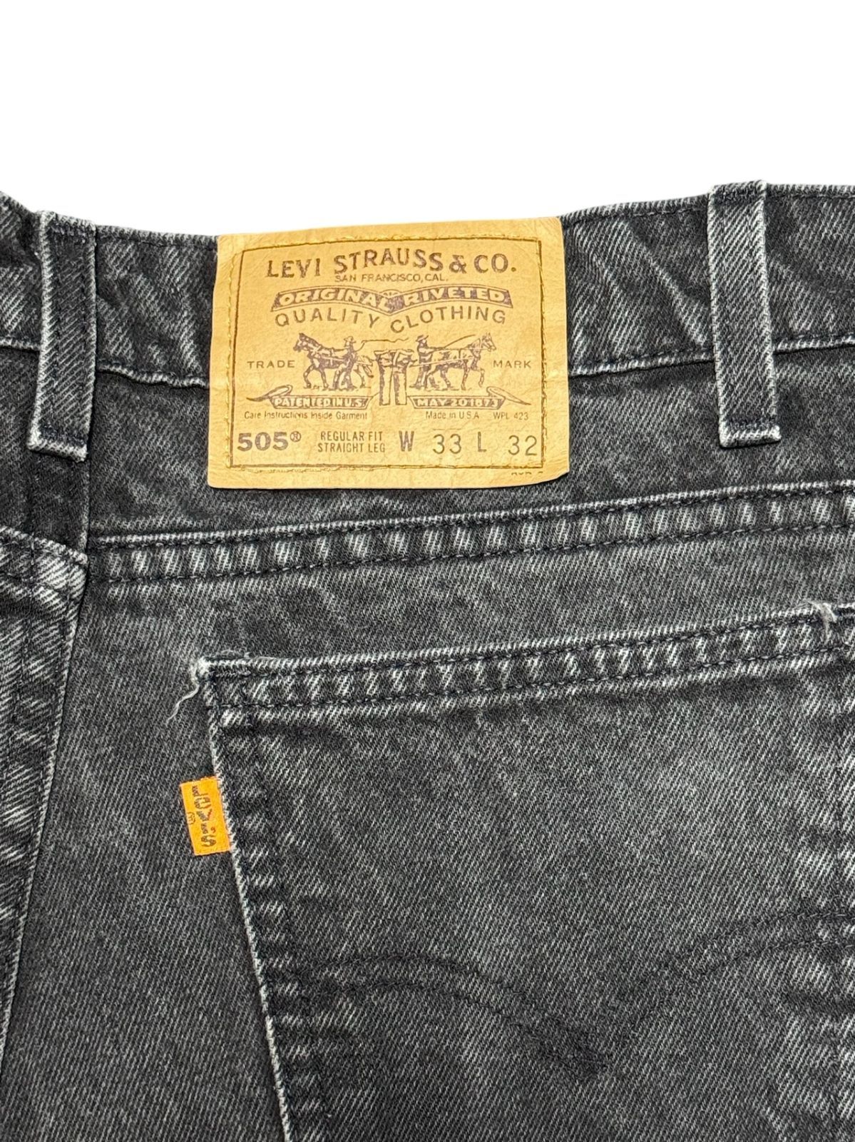 レア90s LEVI'S 6150225 オレンジタブ サルファブラックデニム レア90s LEVI´S 6150225 オレンジタブ サルファブラックデニム