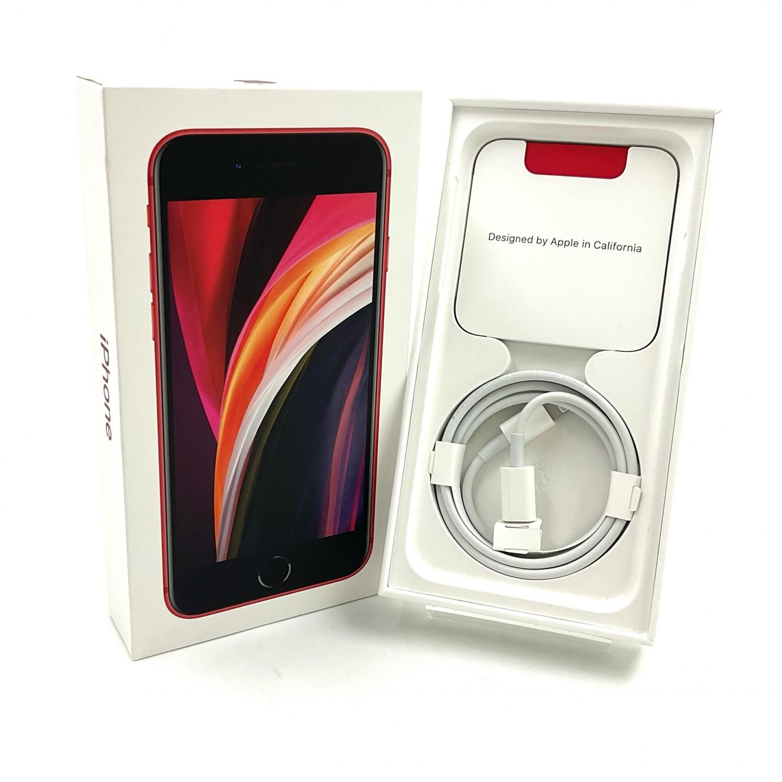 iPhone お買い得品 SE（第2世代） 64GB RED au 白ロム 動作確認済 76