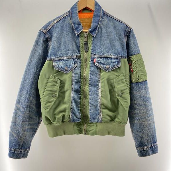 M 美品 LEVI’S MA-1 HYBRID TRUCKER JACKET Levi's（リーバイス） MA-1 ハイブリッドトラッカージャケット Gジャン