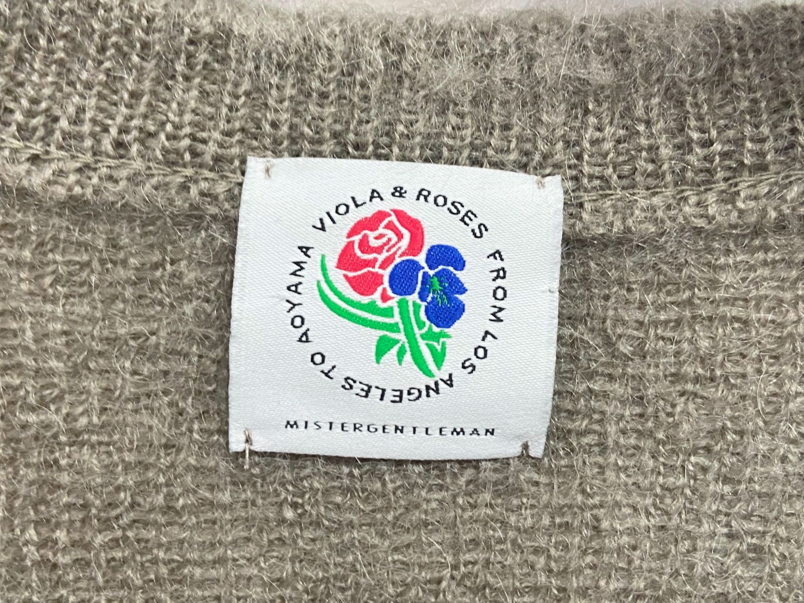 MISTERGENTLEMAN x VIOLA & ROSES｜ミスタージェントルマン ヴィオラアンドローゼス PATCHED MOHAIR KNIT  モヘアニット - メルカリ