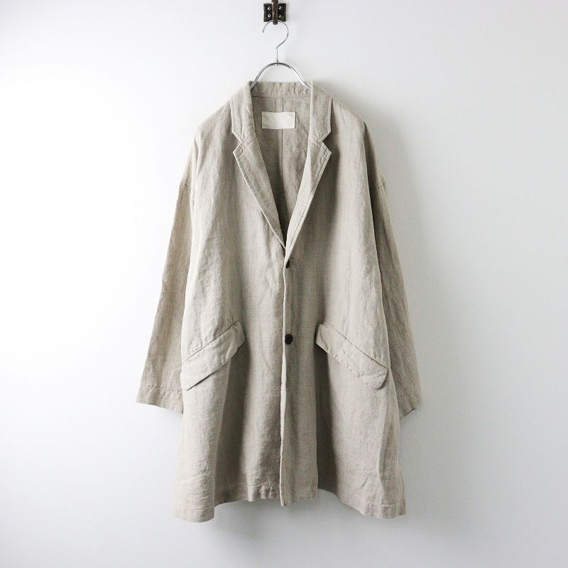 美品 2022AW ネストローブ nest Robe ブラックリネン ロング