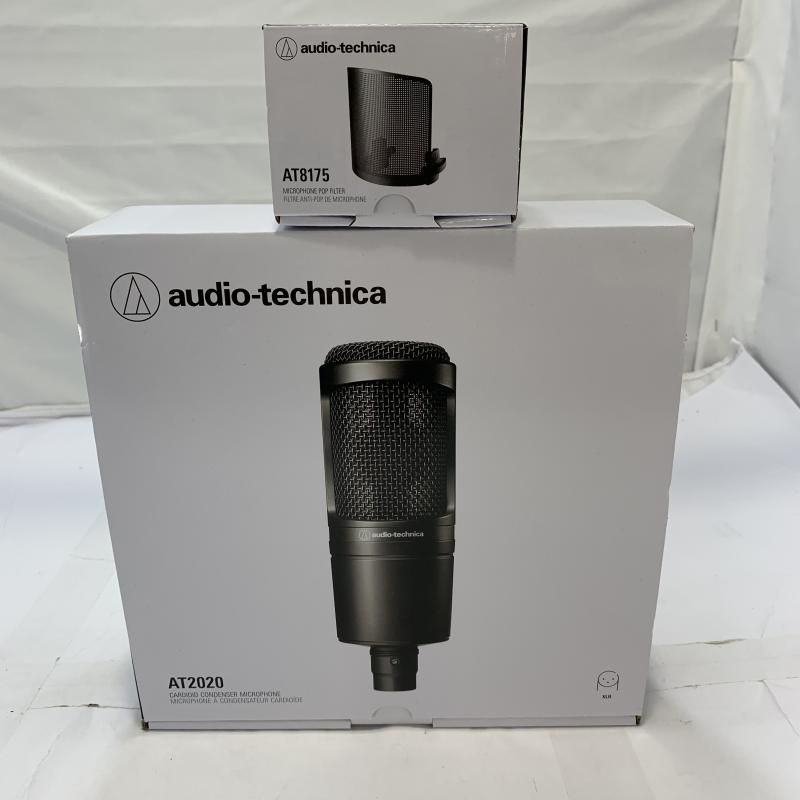 中古】audio-technica AT2020 + AT8175 コンデンサーマイク 2010