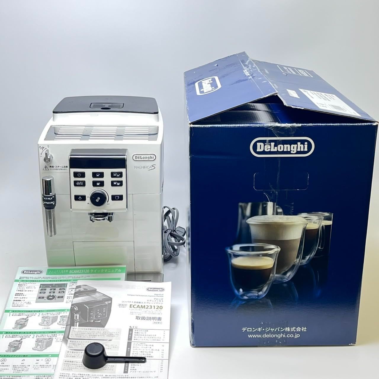 デロンギ 全自動エスプレッソマシン マグニフィカＳECAM23120WN 完動品 デロンギ マグニフィカS ECAM23120BN [ブラック] 価格比較