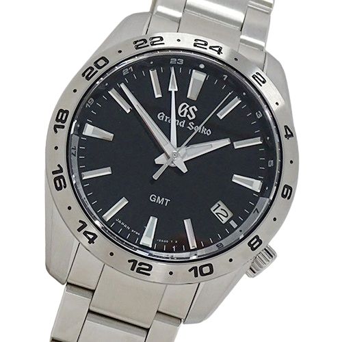 グランドセイコー GRAND SEIKO GS スポーツコレクション 9F86-0AK0 SBGN027 時計 メンズ ブランド GMT デイト クオーツ QZ ステンレス SS シルバー ブラック 【中古】