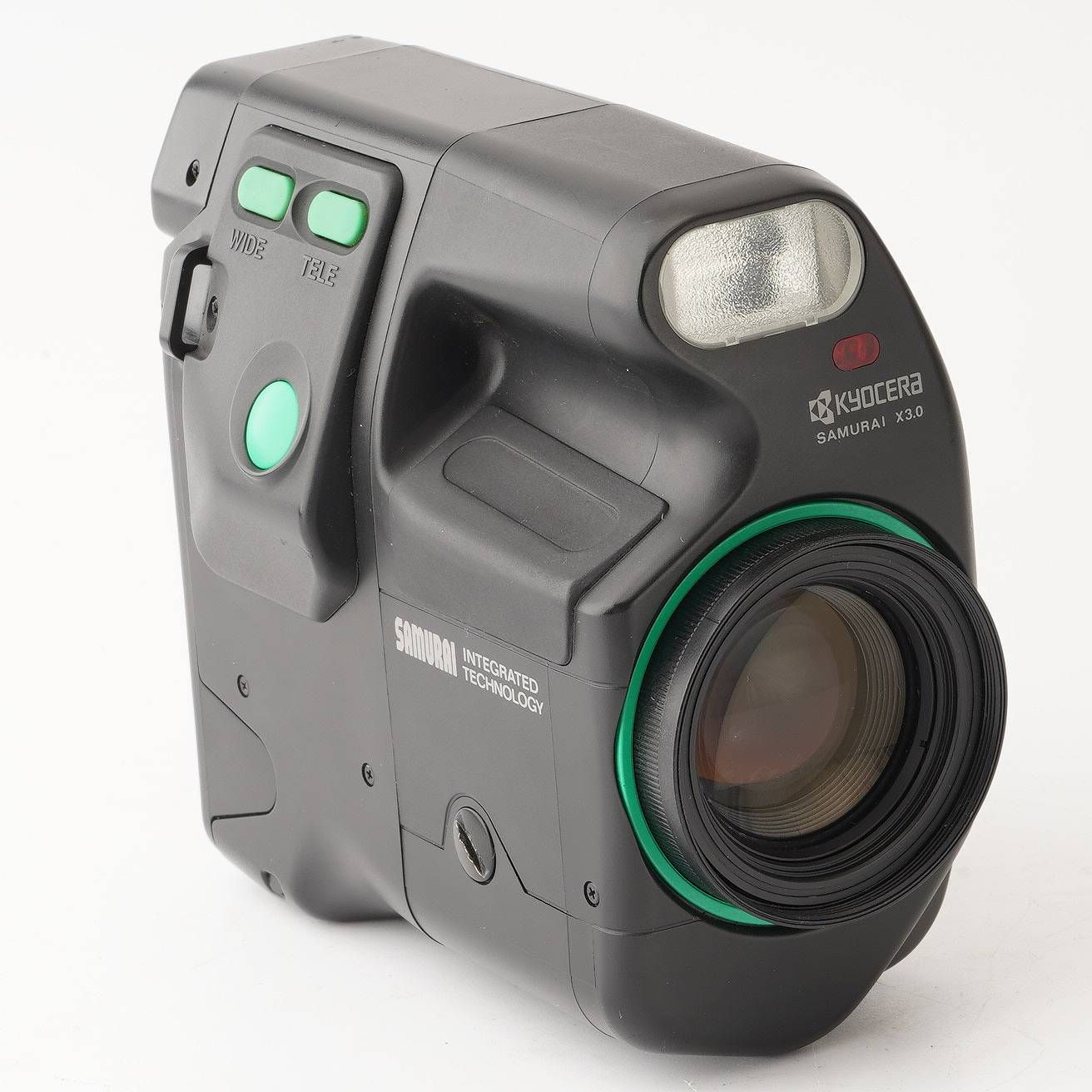 【完動品】KYOCERA SAMURAI X3.0 フィルムカメラ 動作確認済 KYOCERA SAMURAI X3.0 【希少グリーンカラー⛳️】【完動品】状態