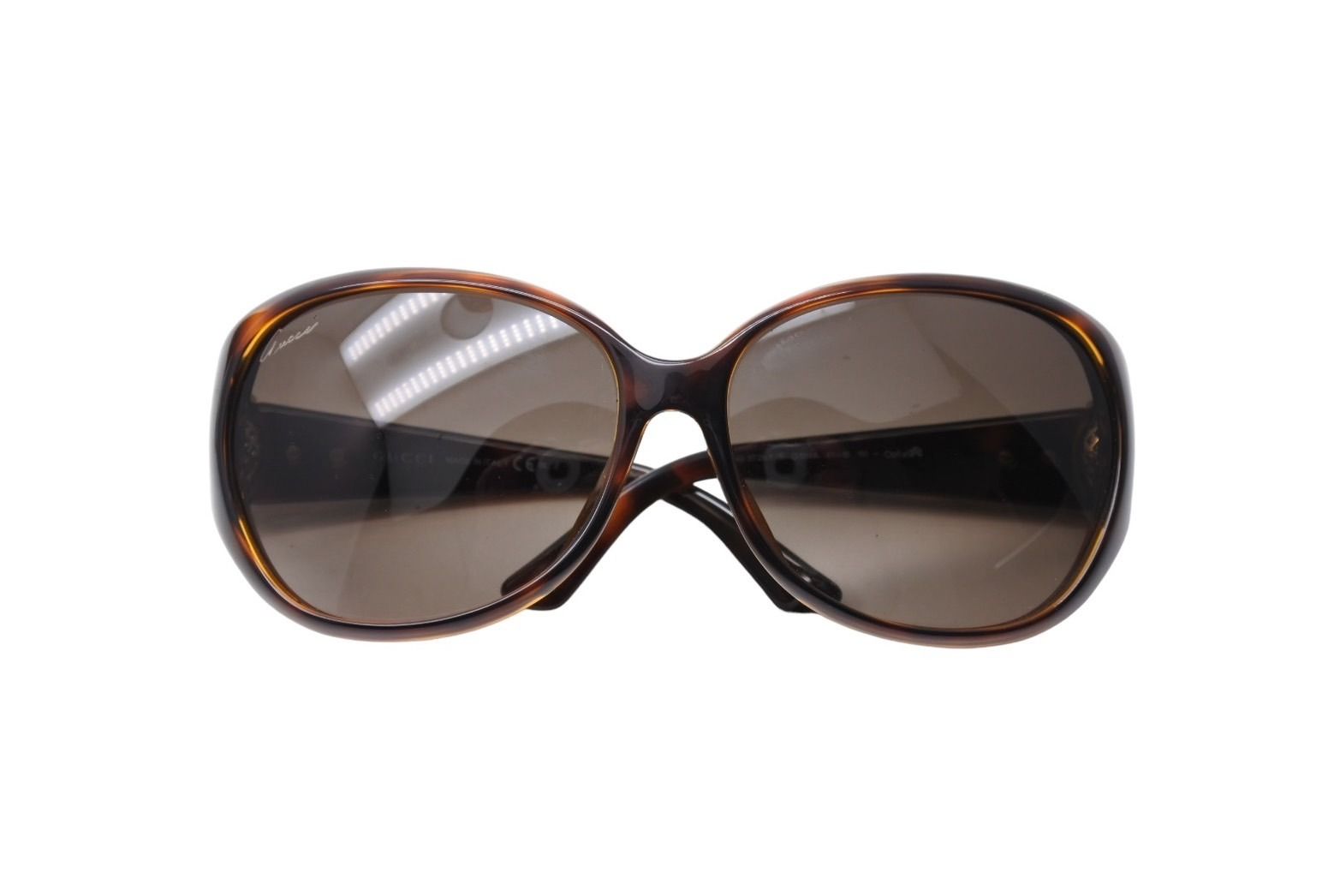 極美品 GUCCI グッチ サングラス サイズ61□15 110 ブラウン ゴールド